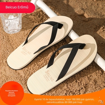 Beihan férfi casual nyitott orrú flip-flopok, PVC felső rész, EVA talp, SGS tanúsított
