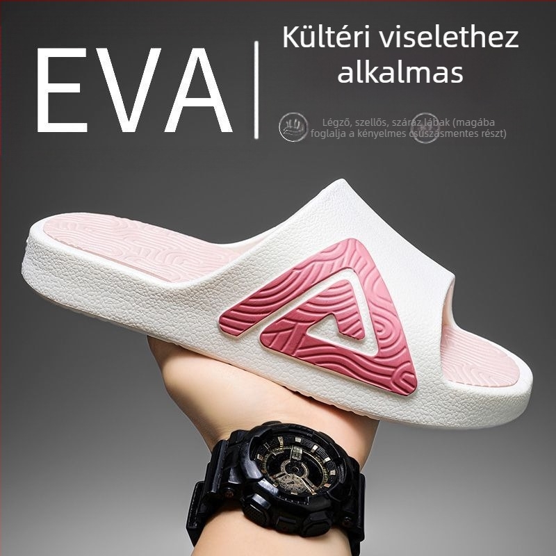 Uniszex EVA nyári sportpapucs csúszásmentes vastag talppal, külső és belső használatra, injektált talp, 2025 nyár