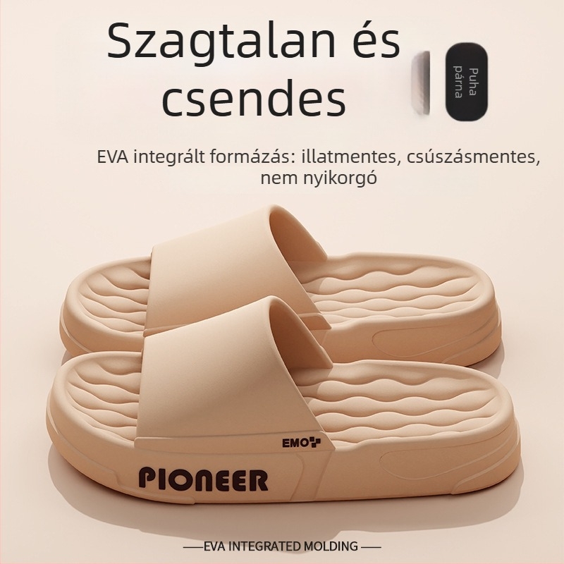Férfiak számára vastag talpú, csúszásmentes papucs, EVA anyagból, beltéri használatra, nyár