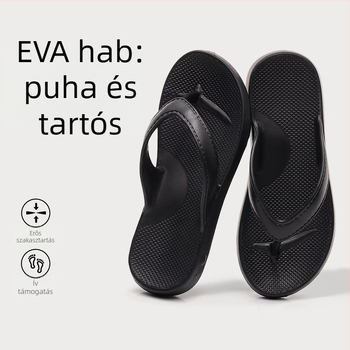 Férfiaknak sportos flip-flop, nyitott lábujjakkal, EVA felső és EVA talp, injektált talp
