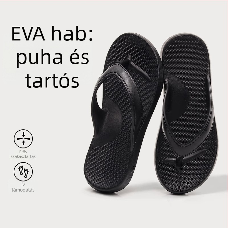 Férfiaknak sportos flip-flop, nyitott lábujjakkal, EVA felső és EVA talp, injektált talp