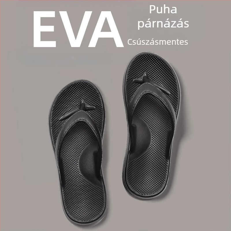 Férfiaknak sportos flip-flop, nyitott lábujjakkal, EVA felső és EVA talp, injektált talp