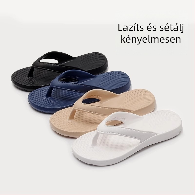 Férfiaknak sportos flip-flop, nyitott lábujjakkal, EVA felső és EVA talp, injektált talp
