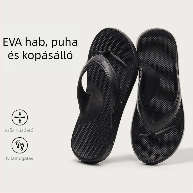 Férfiaknak sportos flip-flop, nyitott lábujjakkal, EVA felső és EVA talp, injektált talp