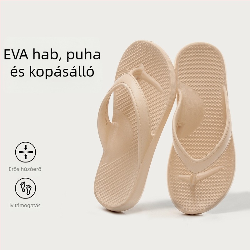 Férfiaknak sportos flip-flop, nyitott lábujjakkal, EVA felső és EVA talp, injektált talp