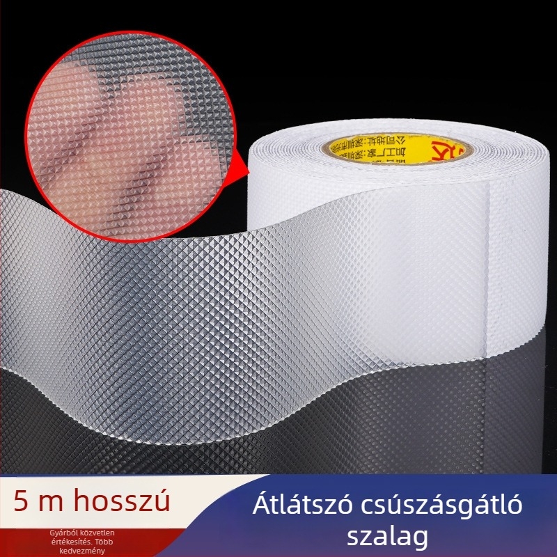 PEVA gumi csúszásmentes lépcsőszalag - akril ragasztó, vízálló, hőmérséklet-tartomány 0–70 °C