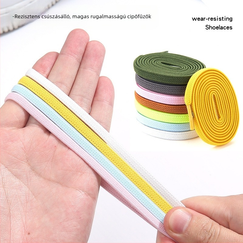 PC046 Cipőfűző rögzítő – rugalmas, kötés nélküli fűzőrendszer, alkalmas sportcipőkre, bőr cipőkre, csizmákra, hétköznapi és vászon cipőkre – 1 m hosszú – Jin Ying