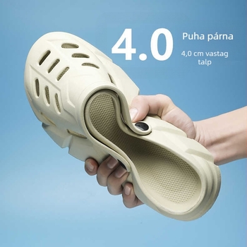 Férfiaknak lyukas cipő, tengerparti stílus, műanyag felsőrész és talp, injekciós talp technológia