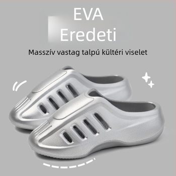 Férfi Slip-On Cipő Vastag Talppal, Perforált orrész, Shark Sorozat, EVA Felső rész és Talp, Injection-Molded Talp, Strand-stílus