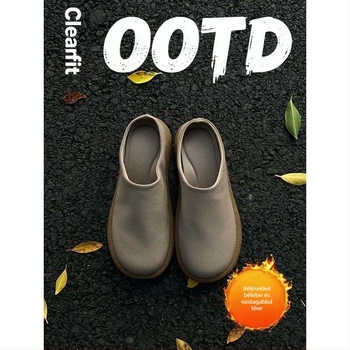 Férfi slip-on cipő zárt orrú, felsőrész szintetikus bőr, PVC talp, injekciós formázott talp, szabadidős stílus