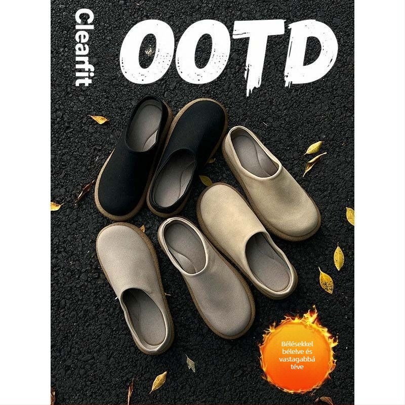 Férfi slip-on cipő zárt orrú, felsőrész szintetikus bőr, PVC talp, injekciós formázott talp, szabadidős stílus