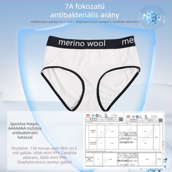 Női Merinó gyapjú alsónemű – vékony sportos alsónemű, alacsony derék, 100% Merinó gyapjú, minden évszakban viselhető