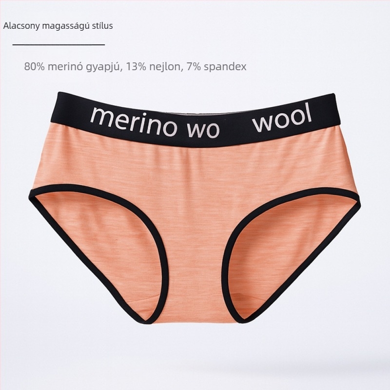 Női Merinó gyapjú alsónemű – vékony sportos alsónemű, alacsony derék, 100% Merinó gyapjú, minden évszakban viselhető