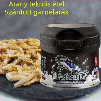 Freeze-Dried Shrimp and Turtle Food — Termék kód: Ttm1002163511; Táp típus: szárított rovarok/szárított garnélarák; Változat: akváriumi háziállat-étrend
