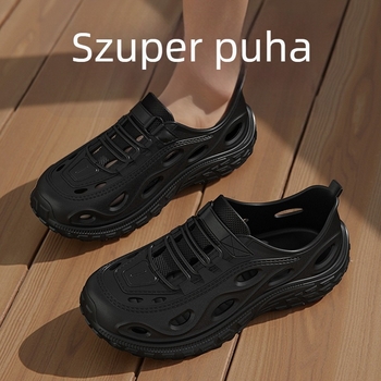 Férfi EVA szandálok, légáteresztőek, csúszásmentesek, vastag talpú, egyrészes formázású, Slip-On, Nyár 2025