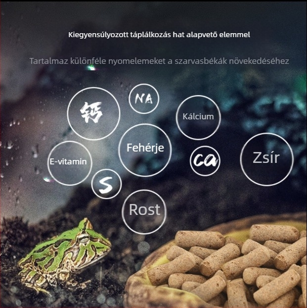 SuperRep Horned Frog Food, 50 g, 48 csomag / doboz, Guangdong eredet, akváriumi hobbiállat eledel