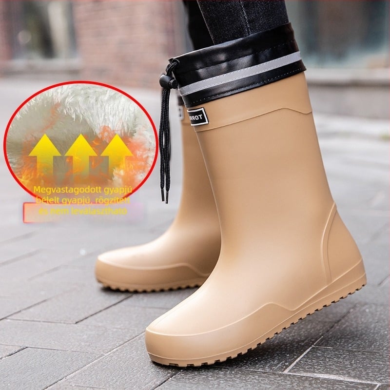 Férfi esőcsizma, BIRROT, PVC felső rész, fleece bélés, EVA talpbetét