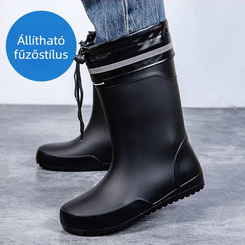 Férfi esőcsizma, BIRROT, PVC felső rész, fleece bélés, EVA talpbetét