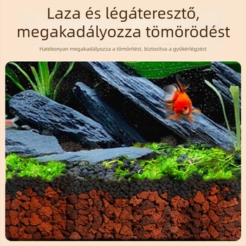 Vulkáni kő aljzat akváriumhoz – tájépítés és vízminőség aktiválás, 25 kg, Hengshuo