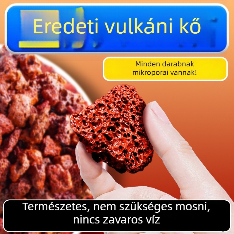 Vulkáni kő aljzat akváriumhoz – tájépítés és vízminőség aktiválás, 25 kg, Hengshuo