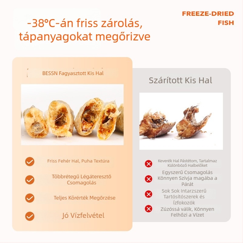 Bessen teknősbéka eledel – fagyasztva szárított apró halak és száraz aligátor teknős harapnivalók akváriumi kedvenceknek