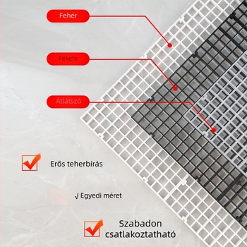 Műanyag elválasztó lemez az akvárium aljához, 50 g, akvárium felszerelés, készen áll a magáncímkére