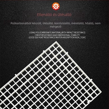 Műanyag elválasztó lemez az akvárium aljához, 50 g, akvárium felszerelés, készen áll a magáncímkére