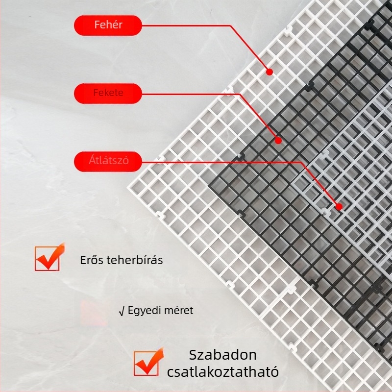 Műanyag elválasztó lemez az akvárium aljához, 50 g, akvárium felszerelés, készen áll a magáncímkére