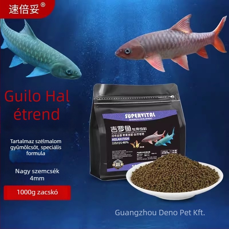 Gilo fish feed – akvarisztikai haltáp, nem importált; kartononként 24 üveg; 1 kg; termékkód: Gilo fish feed