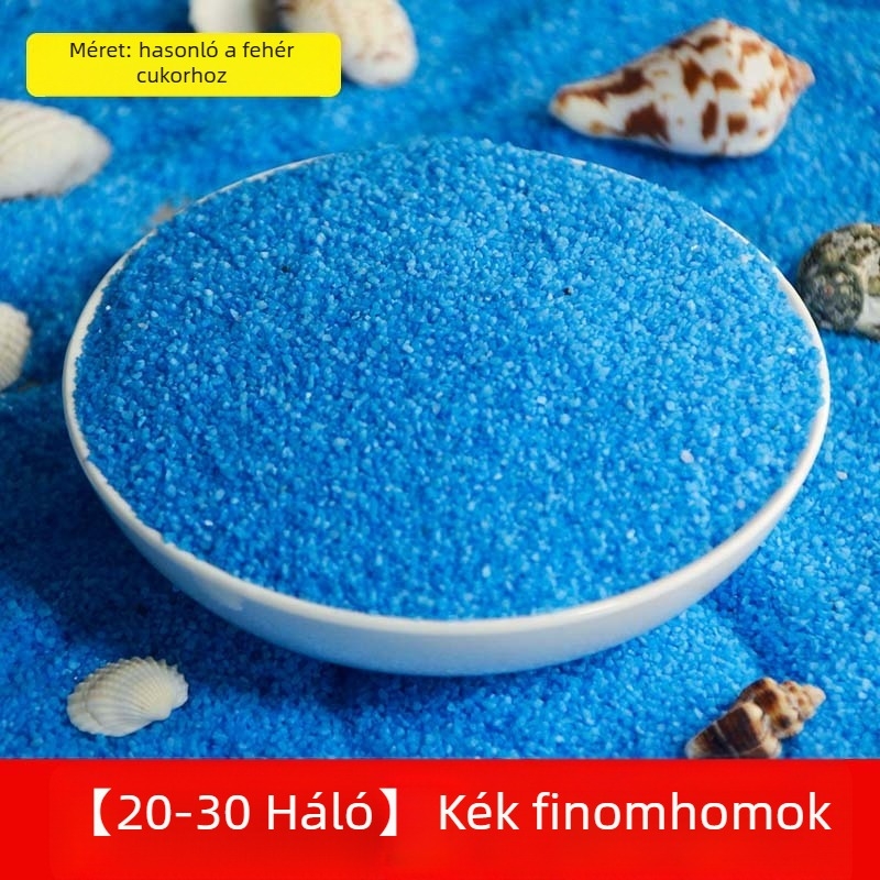 Dekoratív homok mikro tájakhoz (tengerkék), kőalapú, 500 g, dekorációhoz