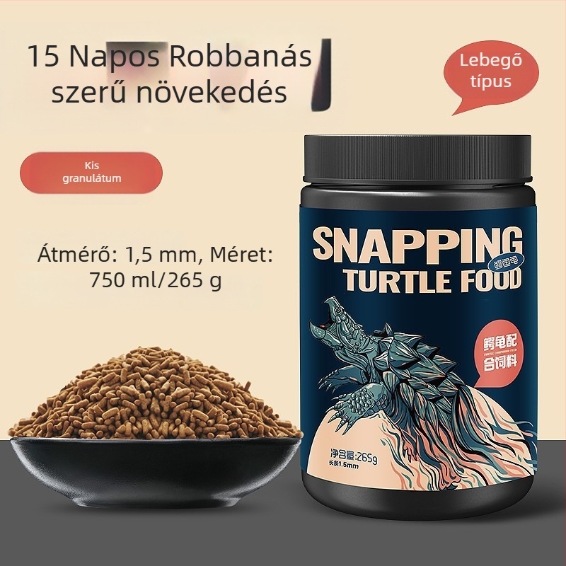 yee Teknőstáp granulátum – magas fehérje- és kalcium-kiegészítővel, akváriumi teknősöknek, 0,3 kg, 20 db