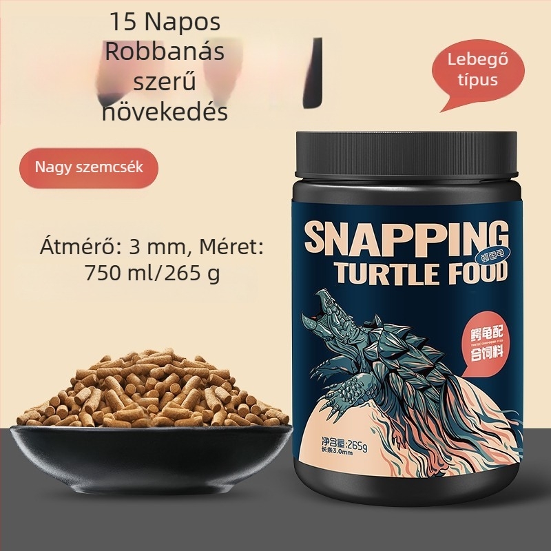 yee Teknőstáp granulátum – magas fehérje- és kalcium-kiegészítővel, akváriumi teknősöknek, 0,3 kg, 20 db