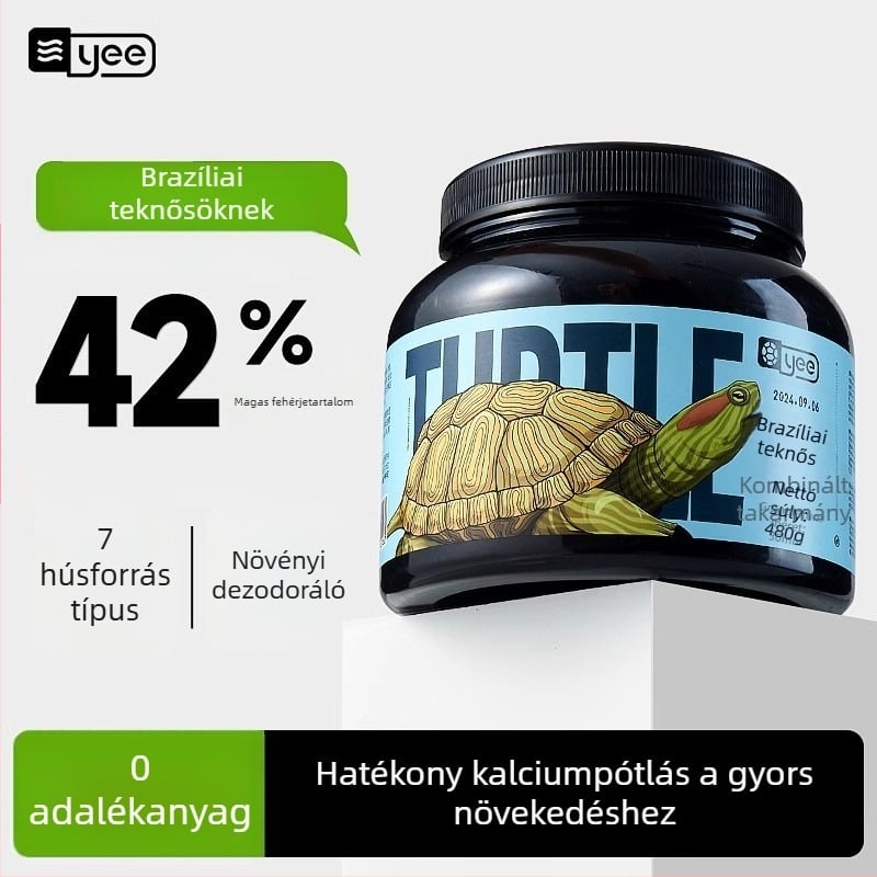 Yee teknős etetése – részecske típusú etetőanyag; Márka: Yee; Származás: Shandong; Doboz mennyiség: 1; Típus: akváriumi háziállat élelem