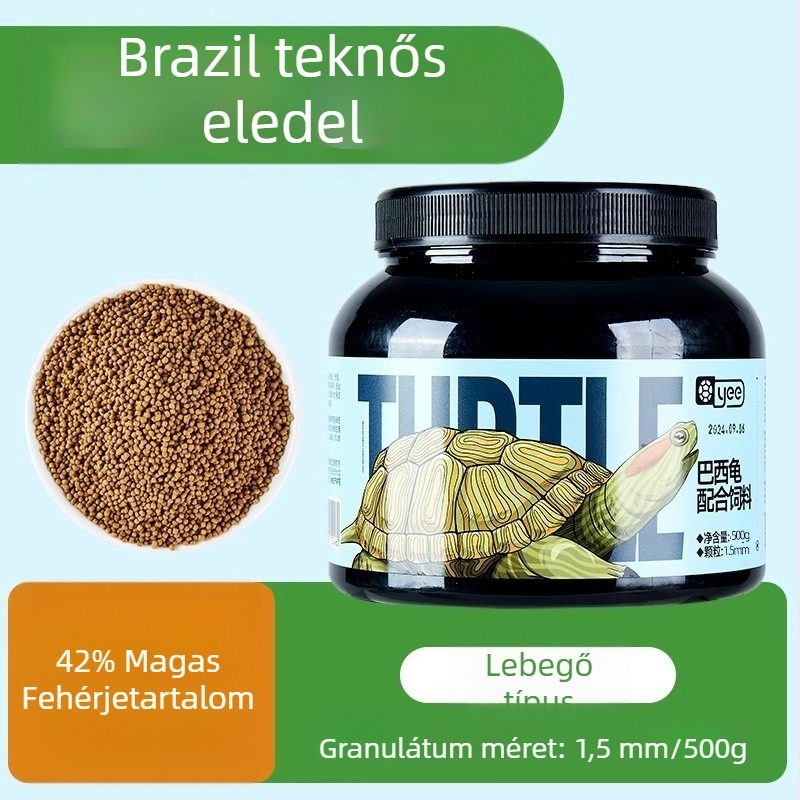 Yee teknős etetése – részecske típusú etetőanyag; Márka: Yee; Származás: Shandong; Doboz mennyiség: 1; Típus: akváriumi háziállat élelem