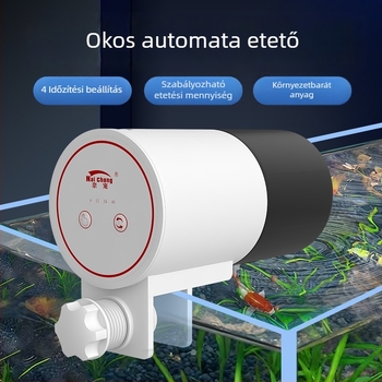 Automata akváriumi etető – intelligens, állítható időzítővel, koi és aranyhalak számára, műanyag, Naichong