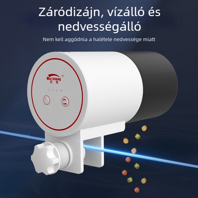 Automata akváriumi etető – intelligens, állítható időzítővel, koi és aranyhalak számára, műanyag, Naichong