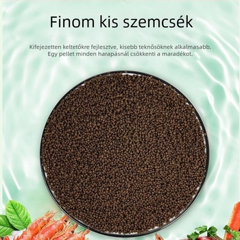 Fiatal teknősöknek – magas kalcium, magas fehérje, pellet, megakadályozza a puha páncélt