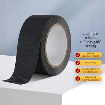 PEVA-alapú öntapadós csúszásgátló szalag matt felülettel fürdőszobák és lépcsők számára (0,75 mm vastagság, akril ragasztó)
