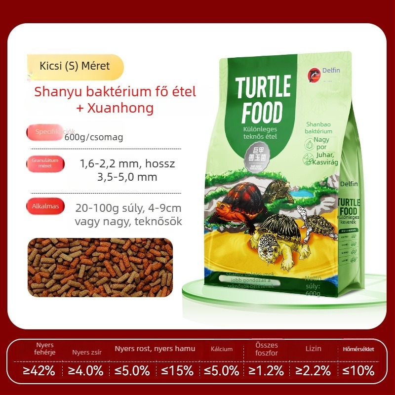 Granulált teknőstáp akváriumi háziállatok számára, nem importált, márka Other