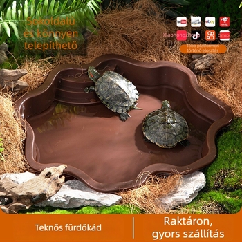 Teknősbéka fürdőedény — műanyag, Chengxi, 350 g, Akváriumi felszerelés