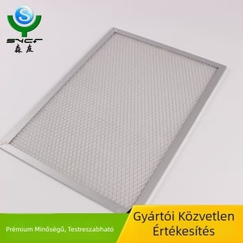 Táblás levegőszűrő G3/G4 friss levegő rendszerhez – durva hatékonyság, tányér- és keret kivitel, modell SY-GLQ-3003, szűrőfelület 1000