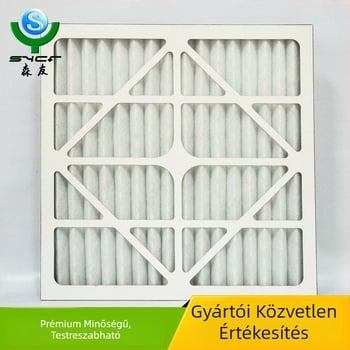 Táblás levegőszűrő G3/G4 friss levegő rendszerhez – durva hatékonyság, tányér- és keret kivitel, modell SY-GLQ-3003, szűrőfelület 1000