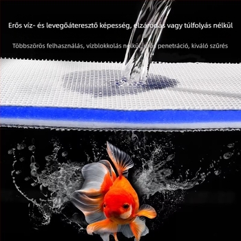 PU szivacs szűrő akváriumhoz, magas áteresztőképesség, megvastagodott biokémiai szűrőanyag, 200 g, Guanzhoumu