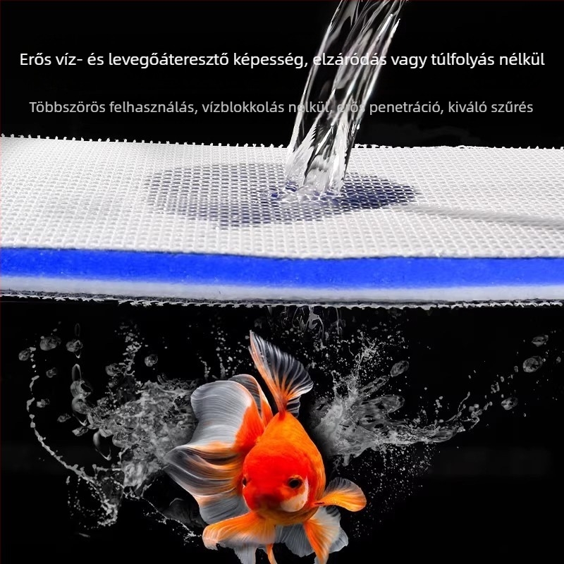 PU szivacs szűrő akváriumhoz, magas áteresztőképesség, megvastagodott biokémiai szűrőanyag, 200 g, Guanzhoumu