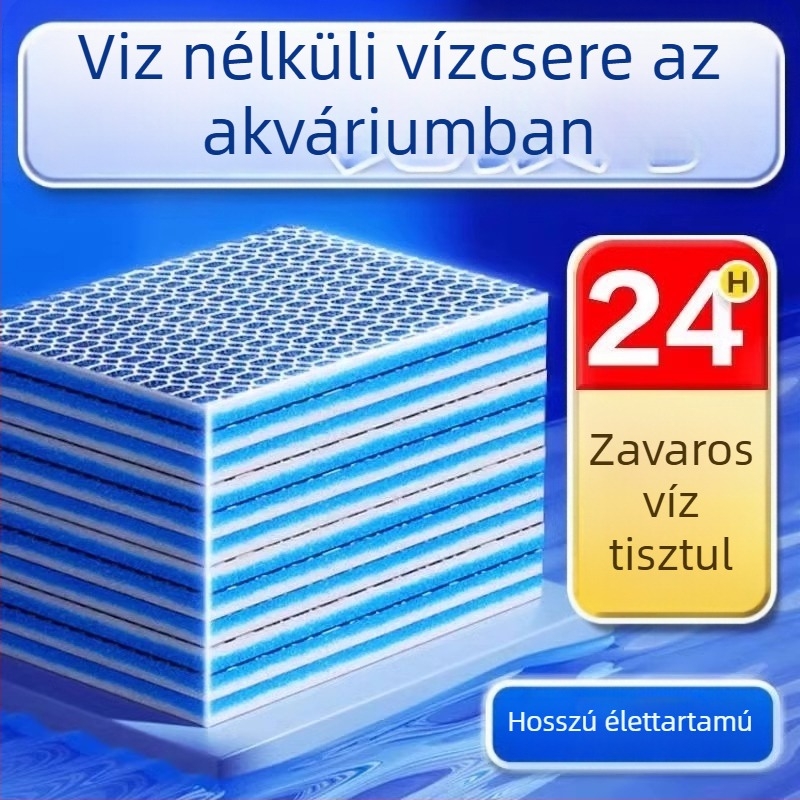 PU szivacs szűrő akváriumhoz, magas áteresztőképesség, megvastagodott biokémiai szűrőanyag, 200 g, Guanzhoumu