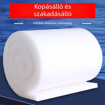 Akvarisztikus szűrővata nagy sűrűségű szivaccsal és biokémiai vattával az akvarisztikus szűréshez