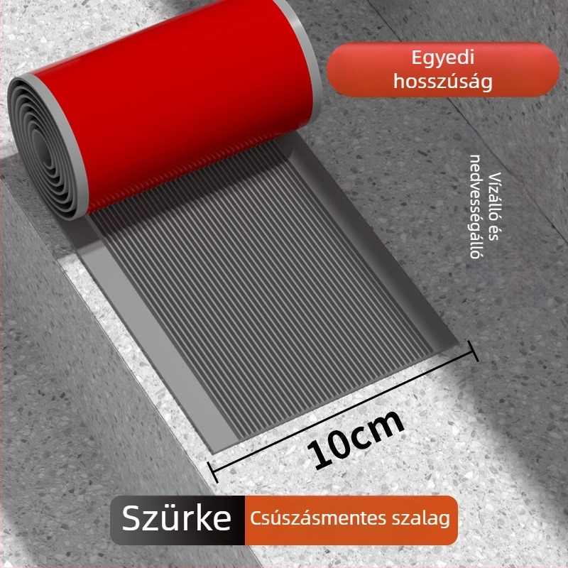 PVC kültéri/beltéri lépcső anti‑csúszás matrac — öntapadós, vízálló, kopásálló, vastagság választható