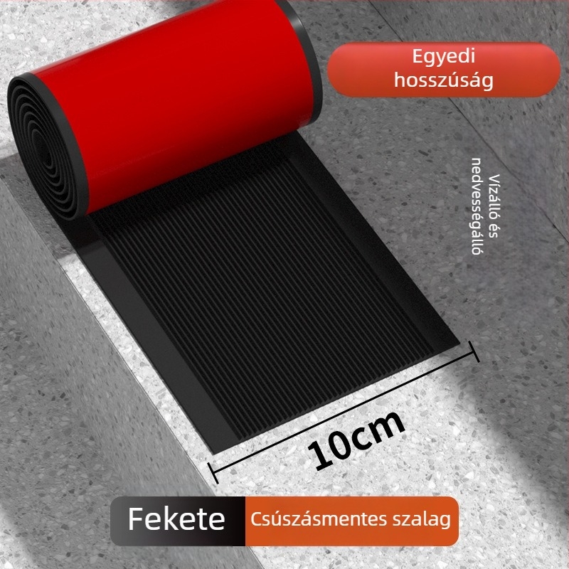 PVC kültéri/beltéri lépcső anti‑csúszás matrac — öntapadós, vízálló, kopásálló, vastagság választható