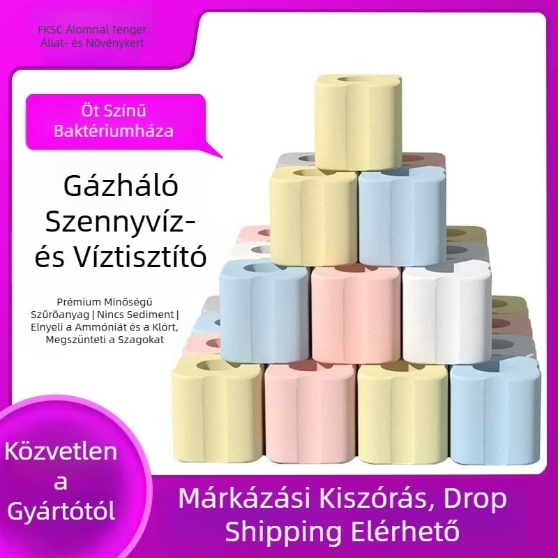 Kerámiából készült szűrőanyag édesvízi akváriumokhoz — bio-médiagolyó baktériumkultúrához és víztisztításhoz