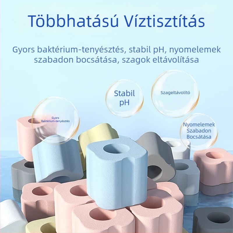 Kerámiából készült szűrőanyag édesvízi akváriumokhoz — bio-médiagolyó baktériumkultúrához és víztisztításhoz